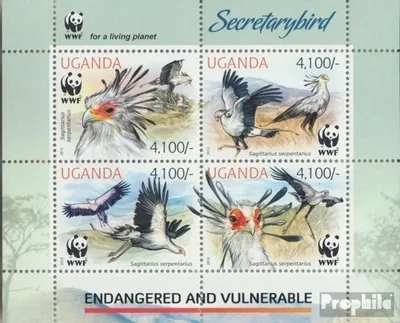 Produktbild von Briefmarken Uganda 2012 Mi 3000-3003 Kleinbogen (kompl.Ausg.) postfrisch Weltweiter Naturschutz