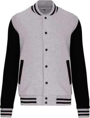 Produktbild von Kariban Uni Sweatjacke Sweat-Jacke Hoodie Jacke Sweat Sweatshirt, Größe:L, Farbe:Oxford Grey/White