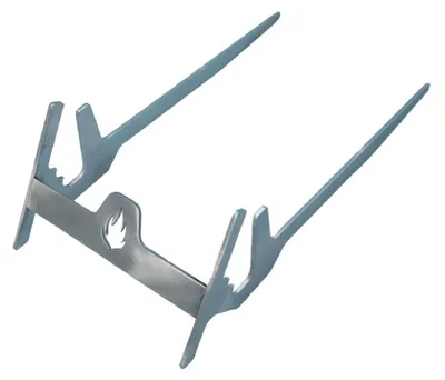 Produktbild von Flammlachshalter für Feuerplatten aus Edelstahl
