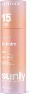 Obrázek produktu pro Balzám na rty – Kokos SPF 15, Sunly, ATTITUDE