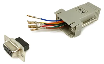 Immagine prodotto di Equip Adapter DB9 -> RJ45 Adapter F/F 8Pin              grau Polybeutel