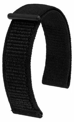 Produktbild von Hirsch Vocem Schwarzer Armbandclip - Weich Elastisch Vielseitig 22 mm