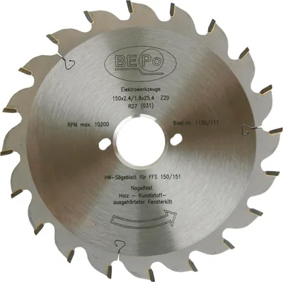 Produktbild von Bepo Sägeblatt (Holzsägeblatt) ø 170 mm für Holz und ausgehärteter Kitt HW