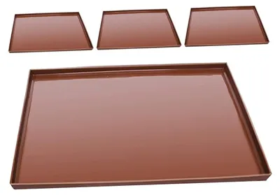 Produktbild von Obsttrockenmatten, 4 Stück. Silikon-Trockenmatten, ofenfest, wiederverwendbare Backbleche. Nicht lebensmittelecht. Leicht zu reinigen.
