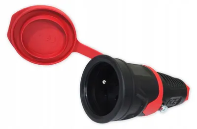 Produktbild von Tragbare Gummisteckdose, 16 A, 3-poliger Stecker, Schutzart IP54
