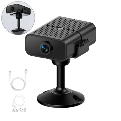 Produktbild von HD Mini-Kamera, 200W 1080P, 5GHz WiFi, Nachtsicht, Bewegungserkennung,App-Steuerung, ideal für Haustiere, Babyüberwachung und Sicherheitskamera