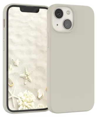 Produktbild von EAZY CASE Silikonhülle für Apple iPhone 13 Mini Silikon Backcover Schutz in Beige