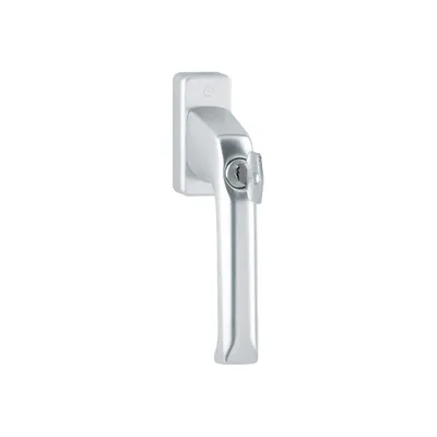 Produktbild von Hoppe London Fenstergriff abschließbar F1 Aluminium Natur Secu100 013S/U34 (100 Nm), 7 - 35 mm Vierkant