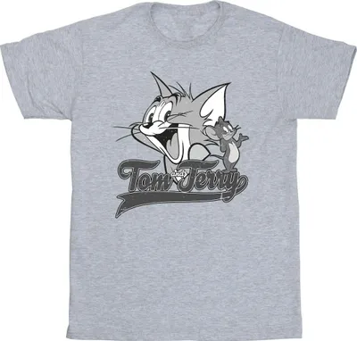 Produktbild von Tom And Jerry - "Greyscale Square" T-Shirt für Herren BI52120 (5XL) (Grau)
