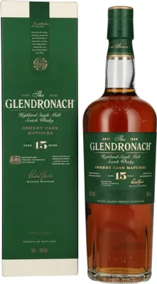 Image de The GlenDronach 15 Years Old Highland Single Malt 46% Vol. 0,7l en boîte cadeau