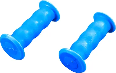 Image de Pentagon Sports Frozen Paw Patrol Violetta - Poignées de vélo 80 mm x 22,2 mm - Jeu de poignées de guidon (droite et gauche) - Poignées en caoutchouc antidérapantes pour vélo d'enfant (bleu)