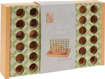 Produktbild von Holzbrettspiel vier auf einer Linie