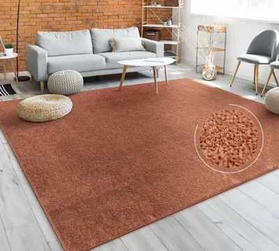 Image de Tapis de salon uni, sobre et moderne, à poils courts, différentes tailles et couleurs, taille 160 cm rond
