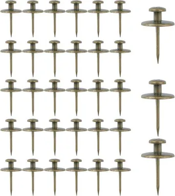 Productafbeelding van Zinkankers voor fotohaken - Set van 30 - Vijfpuntsster-haken - Werkhuishaken voor houten of stoffen wanden