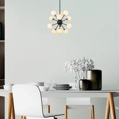 Immagine prodotto di Opviq, Cavud- Cavud FLG, nero, lampadario, 52 x 52 x 53 cm, corpo in metallo