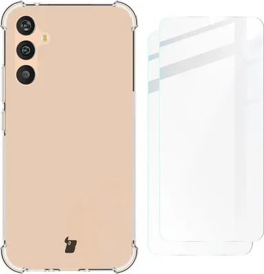 Produktbild von Schutzhülle + 2x Glas Bizon Case Clear Pack für Samsung Galaxy A34 5G, Transparent