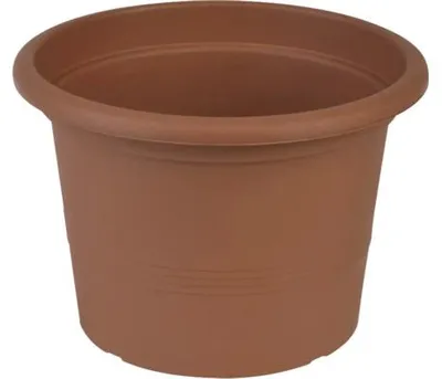 Imagen del producto de Macetas de plástico tipo terracota, modelo CAMPANULA, diámetro 23 cm, altura 17 cm