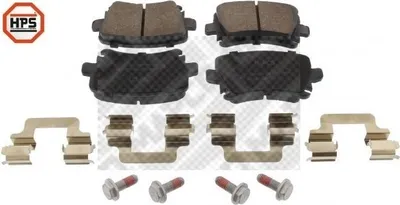 Produktbild von MAPCO Bremsbeläge Satz Hinten für VW GOLF VI (5K1) 6696HPS