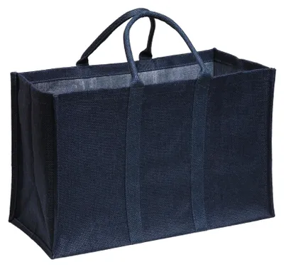 Productafbeelding van Cordeline jute multifunctionele beschermzak, klein, 55 x 35 x 25 cm, 48 liter, kleur: zwart/beige