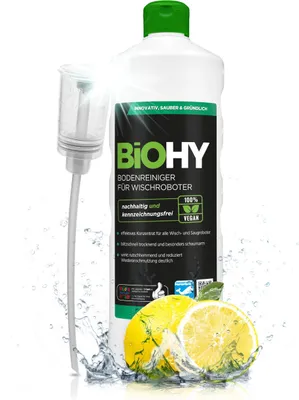 Produktbild von BiOHY Bodenreiniger für alle Wischroboter, Wischpflege, Glanzreiniger, Wischmittel, 1 l