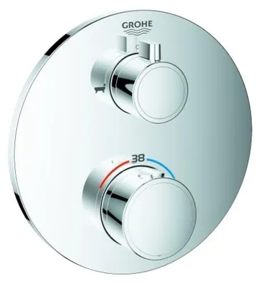 Produktbild von GROHE Grohtherm, Badewanne, Drehventile, Metall, Chrom