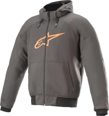 Image de Pull à capuche Alpinestars Chrome Sport Motorrad, gris/orange, 3XL