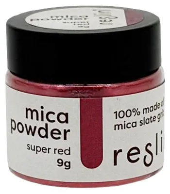Perlglanz-Mineralpuder, 9 g, Superrot, fein, für Glitzereffekte, Basteln