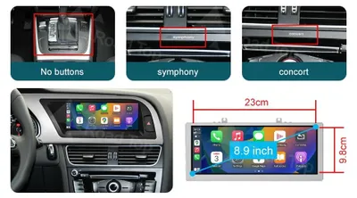 Produktbild von Auto-Multimedia-Bildschirm, kabelloses CarPlay, Android Auto, 8.9 LHD AUTO KEIN GPS
