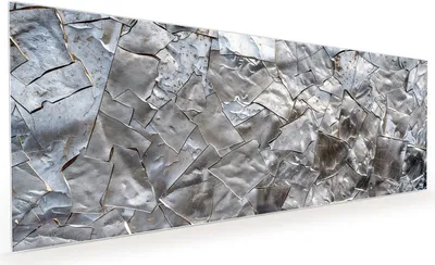 Produktbild von Küchenrückwand Spritzschutz Glas mit Motiv Metallisches Mosaik 40 x 40 cm