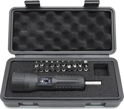 Image de Clé dynamométrique 1/4 pouce - avec tournevis et embouts - 1-6 Nm - 63 mm