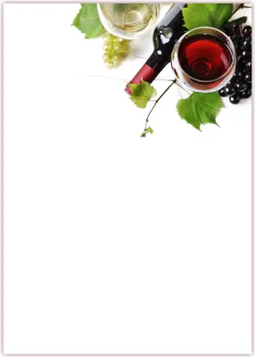 Produktbild von Motiv Briefpapier (Wein-5035, DIN A4, 100 Blatt). Einseitig bedrucktes Briefpapier,  beschreibbar, Motivpapier für alle Drucker/Kopierer geeignet Motiv Wein Weintrauben Weinglas