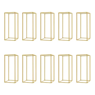 Produktbild von Hochzeitsblumenständer-Set, moderner Gold-Finish, einfache Montage, Gold
