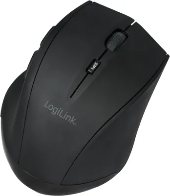 Produktbild von LogiLink kabellose Bluetooth Laser Maus, Schwarz, 5 Tasten, 1 Scrollrad, 60x95x35 mm (BxTxH), für Büro & Laptop, Windows & Mac OS, Modell ID0032A, Bluetooth 3.0+EDR Class 2