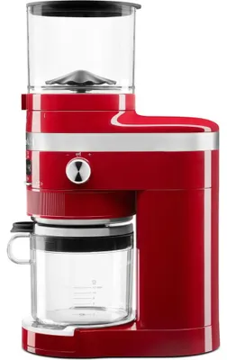 Produktbild von KitchenAid 5KCG8433EER, Mühle mit Mahlwerk, 340 g, Kegelmahlwerk, Edelstahl, Rot, EMPIRE RED