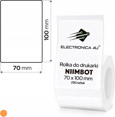 Obrázek produktu pro Bílé samolepicí štítky, termální nálepky pro Niimbot K3 70x100, 290 ks