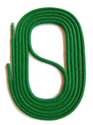 Produktbild von SNORS natur Schnürsenkel rund - GRÜN - 3mm - unbehandelt - 75cm