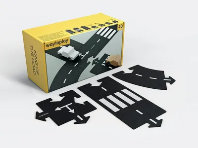 Produktbild von waytoplay King of the Road, Spielfahrzeugspur, Schwarz