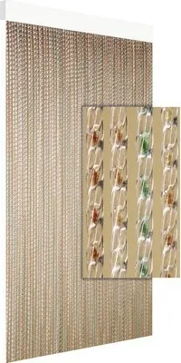 Obrázok produktu pre Záves na dvere MILAN 90x210cm hnedý/zelený