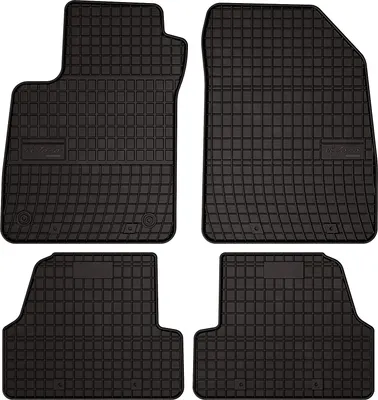Produktbild von Gummifußmatten passend für Chevrolet Trax (Crossover, Bj. 2013-2019) –  schwarz, passgenau, mit Befestigungen set 4 Stk. - Gummi-Automatten