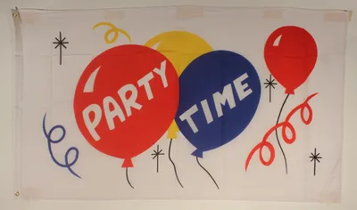 Produktbild von Flagge Fahne : Party Time Partyfahne