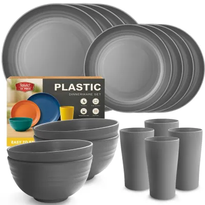Produktbild von 16-teiliges Kunststoff-Küchenservice für 4 Personen