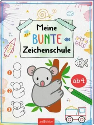 Immagine prodotto di Bunte Zeichenschule für Vorschulkinder – Handliches Format mit einfacher 4-Schritt-Anleitung