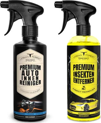 Produktbild von Autoreiniger SPARSET | Premium Auto Innenreiniger + Auto Insektenentferner (2 x 500ml Set) als Auto Polsterreiniger & Cockpitspray + Insektenreiniger