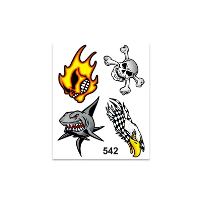 Produktbild von Sticker Shark-Skull-Eagle 10x12cm