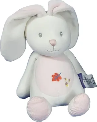 Produktbild von Kuscheltier Hase Flauschi aus weicher Baumwolle, 23 x 14 cm, für Babys und Kleinkinder