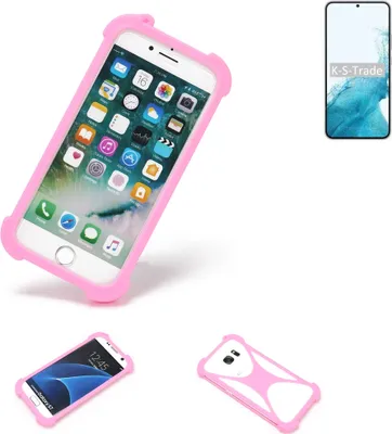 Produktbild von K-S-Trade Handy Hülle kompatibel mit Samsung Galaxy S22+ Exynos Schutz Hülle Bumper Silikon Schutz Hülle Cover Case Silikoncase Silikonbumper TPU