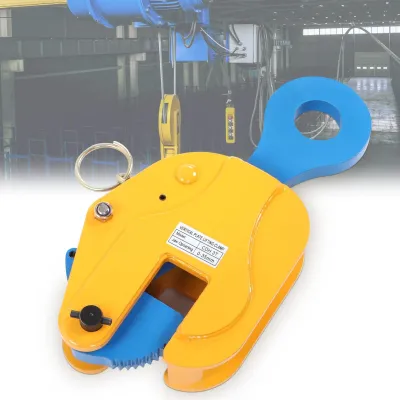 Produktbild von Vertikale Plattenzange - 3T Tragfähigkeit - Robuste Plattenzange für sicheren Transport - 35 mm Backenöffnung - Stahlplatten-Hebezange - Einfache...