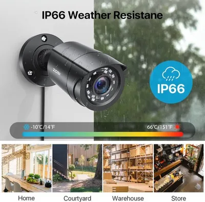 Obrázok produktu pre Bezpečnostný kamerový systém - 8-kanálový 2MP DVR rekordér - detekcia pomocou umelej inteligencie - 1080P CCTV