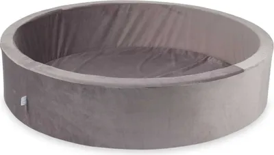 Immagine prodotto di Piscina di palline 130x30 in velluto viola - Senza palline / Senza palline