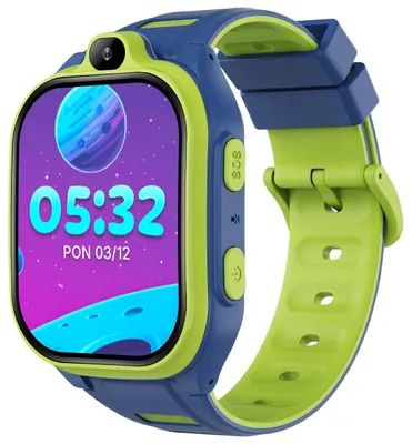 Immagine prodotto di Smartwatch Forever GPS WiFi 4G Kids Boost KW-530 Blu Android AI SOS IPS 2,0" nanoSIM 2 Mpx G-Sensor IP67 GeoFencing Chiamata video 800 mAh